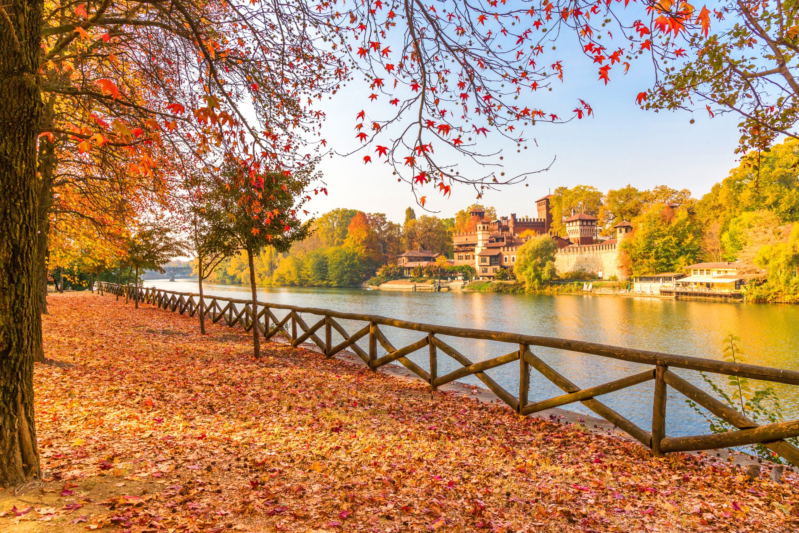 Medieval Castle in Turin, Italy.