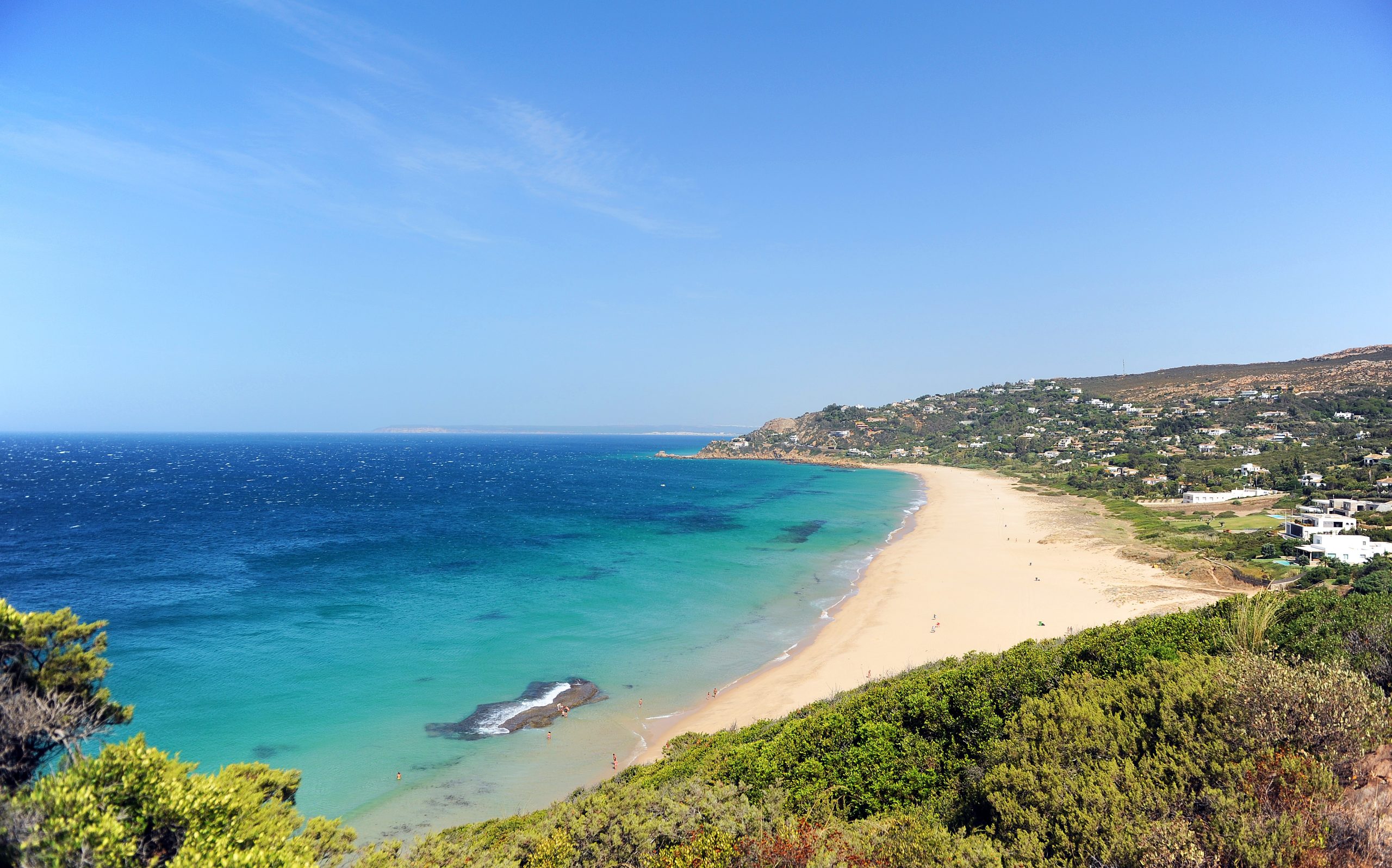La playa de los Alemanes en Zahara de los Atunes, playas de Cádiz, España, Sur de Europa